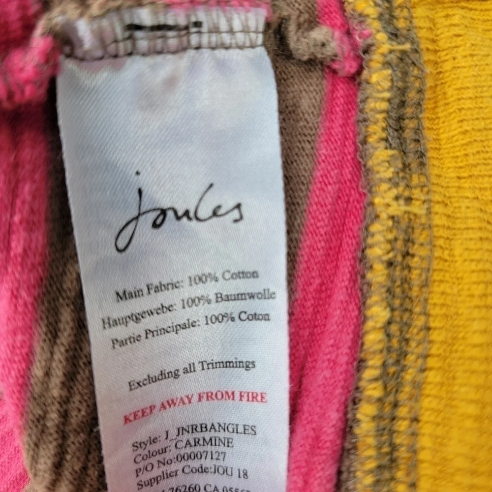 Joules Striped Dress 9-10